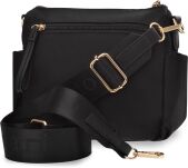 Monnari dámská crossbody malá kabelka na každý den s kapsami a nastavitelným popruhem - černá - 4