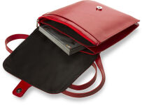 Klasická dámská kabelka crossbody - 100% kůže - černá - 4