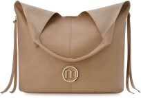 Monnari dámská taška pytel shopper volná kabelka 2v1 + crossbody taška - béžová - 7