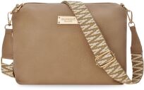 Monnari dámská taška pytel shopper volná kabelka 2v1 + crossbody taška - béžová - 4