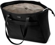 Peterson velká dámská taška prostorná shopper taška loďka na rameno voděodolná A4 - černá - 2