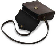 Malá klasická kabelka crossbody ve vintage stylu - hnědá - 2