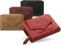 Kožená dámská peněženka money maker na mince - fialová - 6