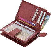 Příruční dámská peněženka s přihrádkami fialová - 5