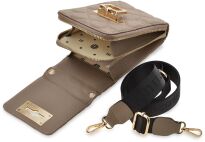 Monnari elegantní pouzdro na telefon s popruhem přes rameno - béžová - 3