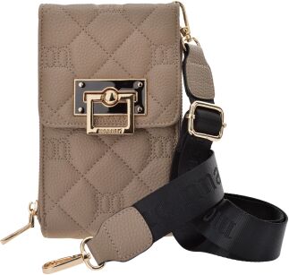 Monnari elegantní pouzdro na telefon s popruhem přes rameno - béžová