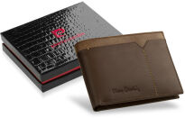 Pánská kožená peněženka pierre cardin v krabičce hnědá - 4