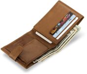 Pánská kožená peněženka BAG STREET na šířku – vínová - 3