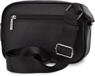 Peterson malá dámská kabelka crossbody s kapsičkami taška přes rameno s dlouhým popruhem - černá - 3