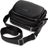 Peterson malá dámská kabelka crossbody s kapsičkami taška přes rameno s dlouhým popruhem - černá - 4