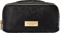 Monnari elegantní dámská kosmetická taštička dvoukomorová organizér pouzdro na kosmetiku - černá - 5