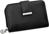 Prostorná dámská peněženka z měkké ekologické kůže rozkládací jako dárek - černá - 2