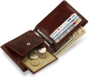 Horizontální pánská peněženka harvey miller z přírodní kůže  černá - 4