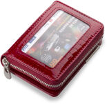 Lakovaná dámská peněženka jennifer jones červená - 3