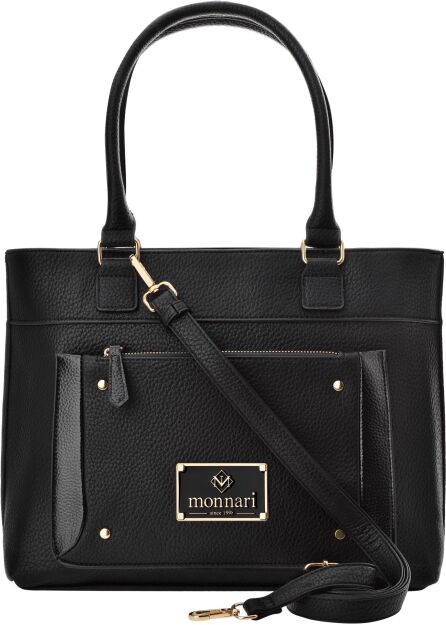 Monnari taška z kolekce Premium velká dámská kabelka aktovka shopper - černá