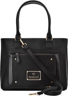 Monnari taška z kolekce Premium velká dámská kabelka aktovka shopper - černá