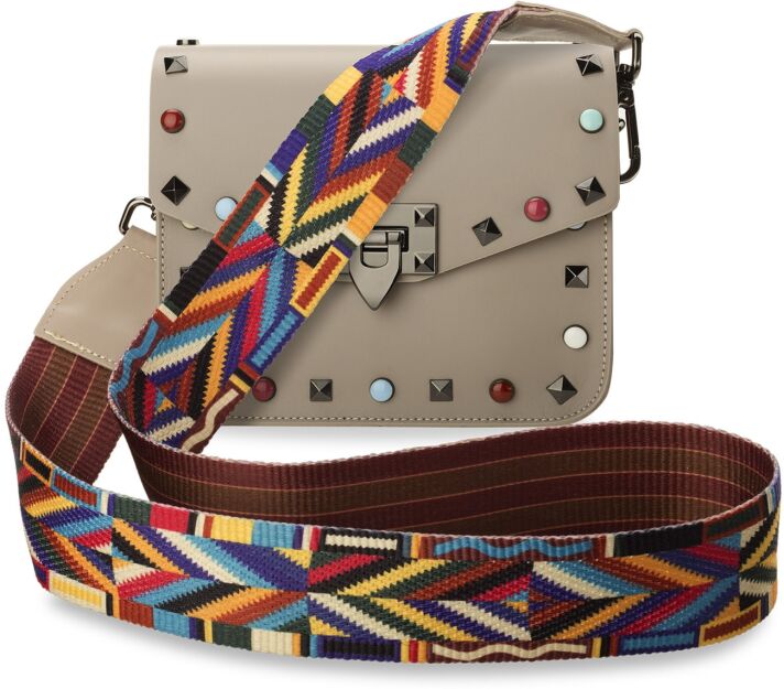 Italská listonoška s barevnými cvočky pásek aztécký vzor vera pelle růžová