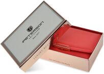 Peterson elegantní klasická dámská peněženka rfid secure prostorná s klopou ve stylové dárkové krabičce - červená - 3