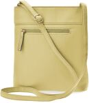 Elegantní dámská crossbody brašna s kapsami, klasická malá na rameno - limetková - 4