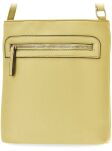 Elegantní dámská crossbody brašna s kapsami, klasická malá na rameno - limetková - 2