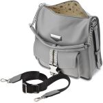 Objemná dámská taška monnari velká listonoška crossbody taška přes rameno městská volná shopperka - šedá - 4