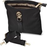 Monnari dámská kabelka klasická sportovní crossbody s třásněmi - černá - 4