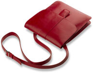 Klasická dámská kabelka crossbody - 100% kůže - hnědá - 5
