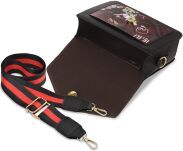 Sportovní listonoška s potiskem mládežnická dámská kabelka s graffiti – černá - 4