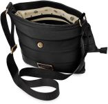Monnari prošívaná kabelka s klopou crossbody městská taška s přívěskem - černá - 2