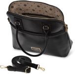 Monnari velký kufr shopper bag dámská pevná aktovka - černá - 4