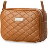 Prošívaná malá dámská kabelka stříbrná - 5