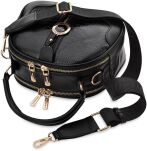 Monnari kabelka kufřík s krokodýlím vytlačováním a zlatými doplňky - černá - 3