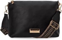 Monnari dámská taška pytel shopper volná kabelka 2v1 + crossbody - černá - 5