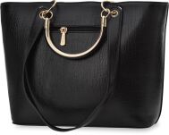 Monnari klasická dámská velká kabelka loďka shopper na rameno - černá - 3