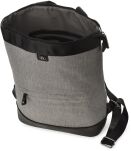 Jennifer jones 2v1 prostorný dámský batoh taška na notebook taška na tablet aktovka kabelka batoh městský outdoorový turistický elegantní sportovní - šedá s černou - 4