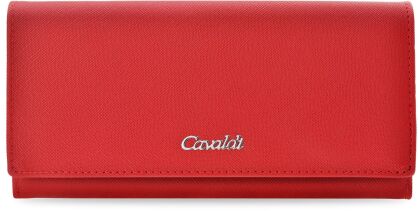 Klasická velká dámská peněženka Cavaldi elegantní peněženka s kapsičkami - červená