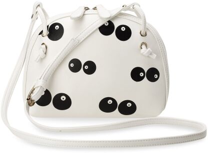 Mládežnická dámská kabelka crossbody půlkruhová - bílá