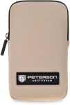 Peterson nepromokavý městský batoh školní cestovní robustní dámský pánský + pouzdro - béžový - 5
