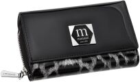 Monnari lakovaná dámská kožená elegantní peněženka se vzorem - černá - 5