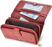 Elegantní dámská kožená lakovaná peněženka na mince rovicky se třpytivými filtry v rfid balení - stříbrná - 5