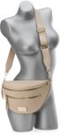 Dámská ledvinka Peterson elegantní crossbody kabelka přes rameno s kapsami - béžová - 2