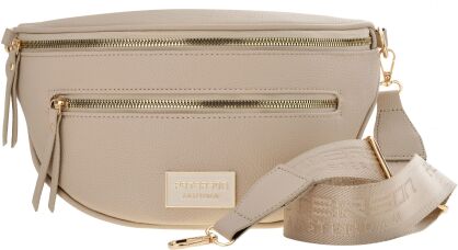 Dámská ledvinka Peterson elegantní crossbody kabelka přes rameno s kapsami - béžová