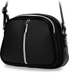 Malá dámská kabelka victoria&co příruční vícekomorová listonoška s kapsami - černá - 2