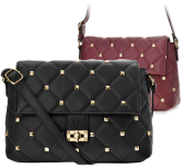 Lydc london prošívaná velká taška s cvoky prostorná dámská taška přes rameno - 2