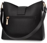 Monnari taška na každý den elegantní klasická kabelka crossbody kufřík - černá - 3