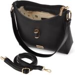 Monnari taška na každý den elegantní klasická kabelka crossbody kufřík - černá - 4