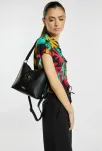 Monnari taška na každý den elegantní klasická kabelka crossbody kufřík - černá - 5