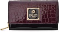 Monnari luxusní dámská lakovaná peněženka elegantní se vzorem - černá - 2