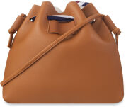 Stylová kabelka dámská s námořnickou mašlí sakwa a sametovou mašlí - hnědá-černá - 3