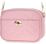 Dámská klasická pikovaná kabelka měkká listonoška na řetízku - hnědá - 2